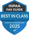 HIPAA Fax Guide Best In Class 2025 Award