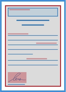 Fax document after OCR processing, showing extracted text highlighted and converted into machine-readable searchable text.